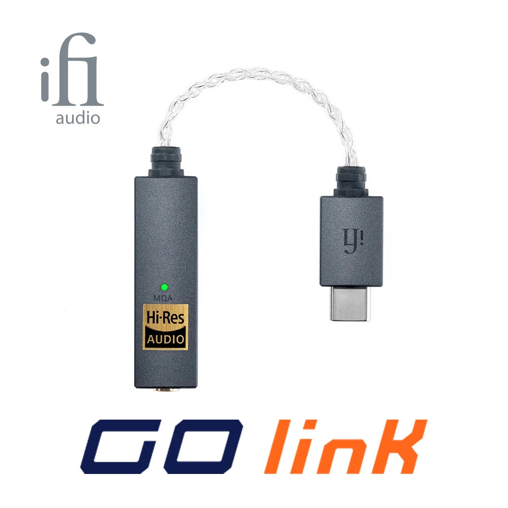 iFi GO link Portable USB Balanced DAC & Headphone Amplifier – Low Distortion, Enhanced Dynamic Range