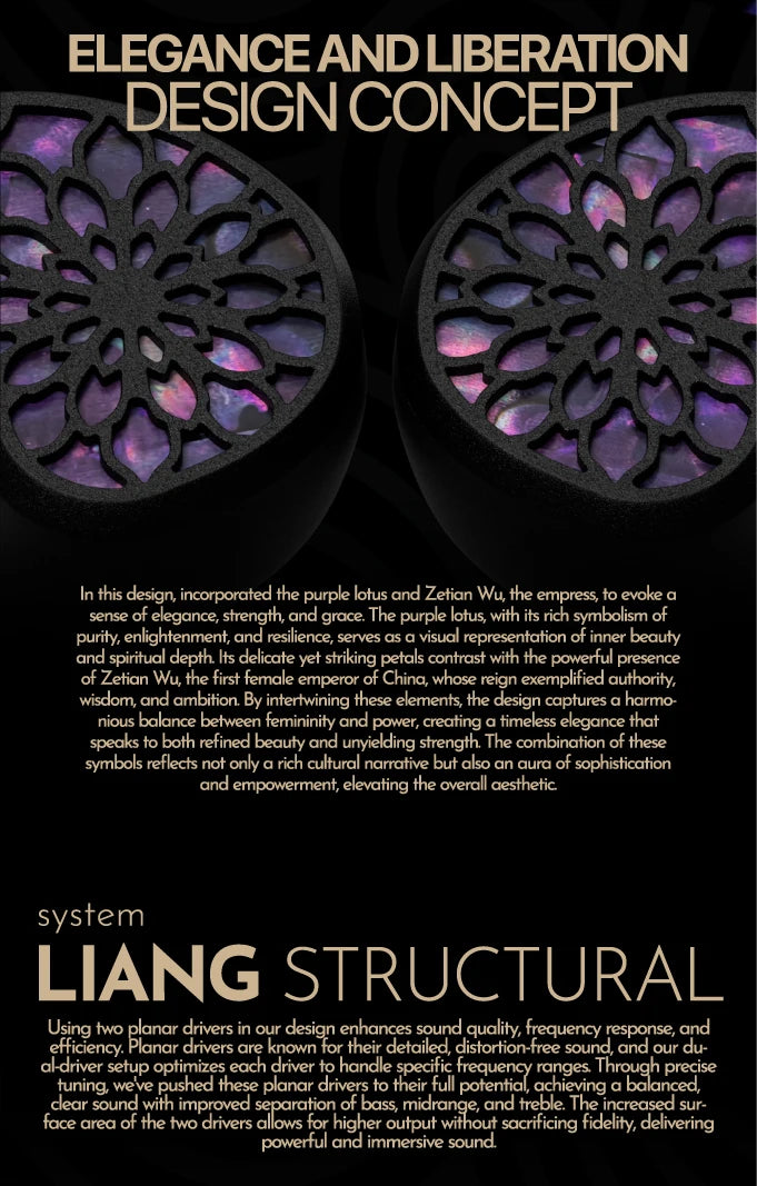 TANGZU Wu Zetian Legend – Dual Planar IEMs (14.2mm + 6mm)