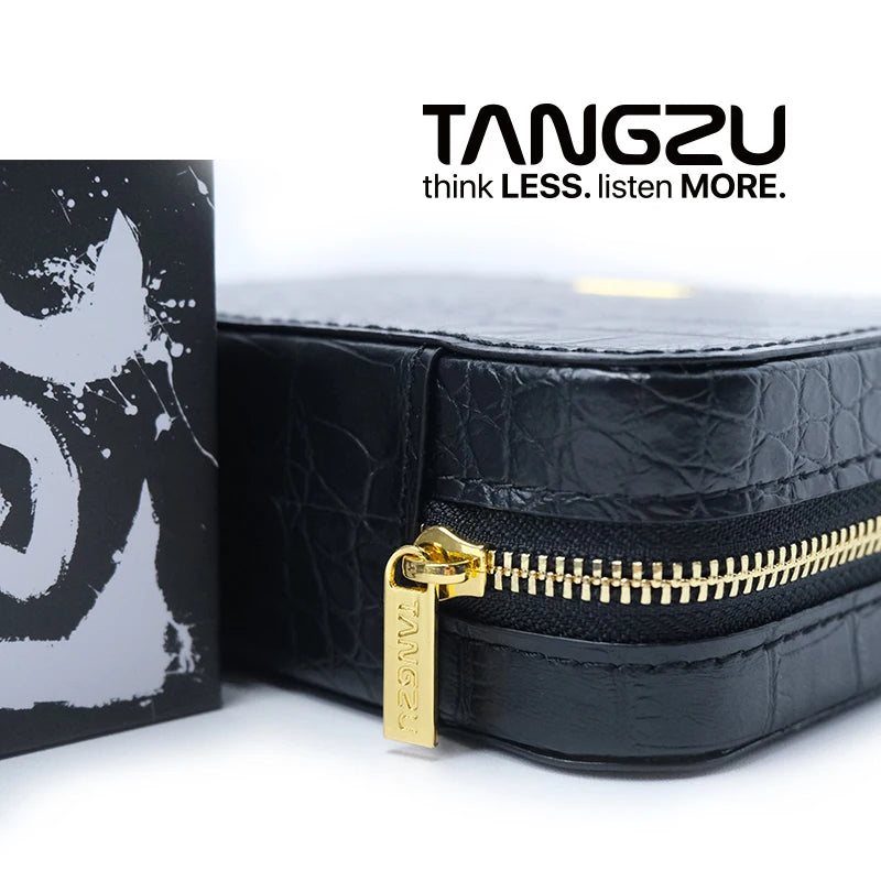 TANGZU Black Earphone Bag MAX HIFI Carrying Case Storage Accessories for IEMs Audio Adapters Eartips and Cables Nezha Bajie