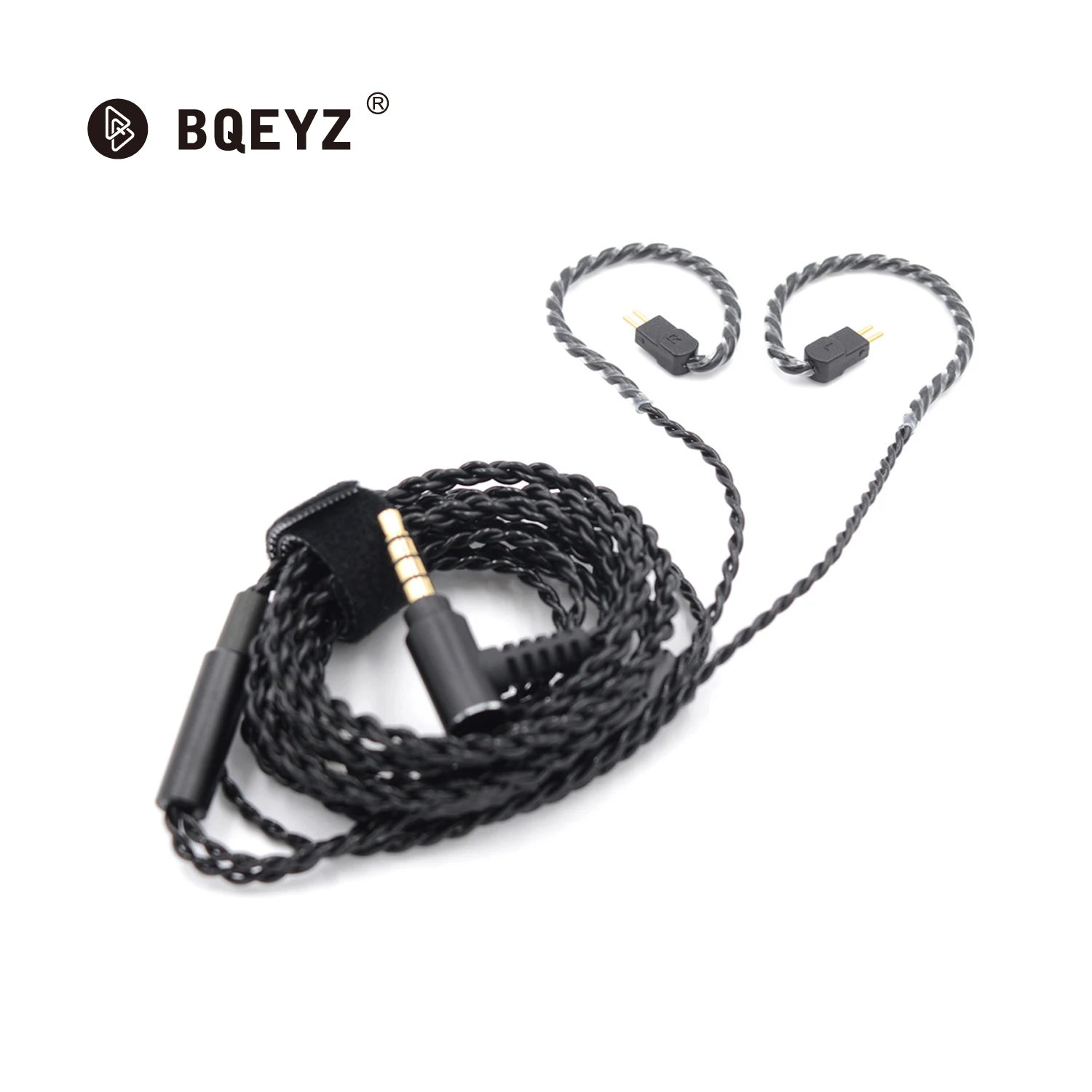 BQEYZ 0.78mm DIY Earphone Upgrade Cable 3.5mm Gold Plug for Hybrid IEM