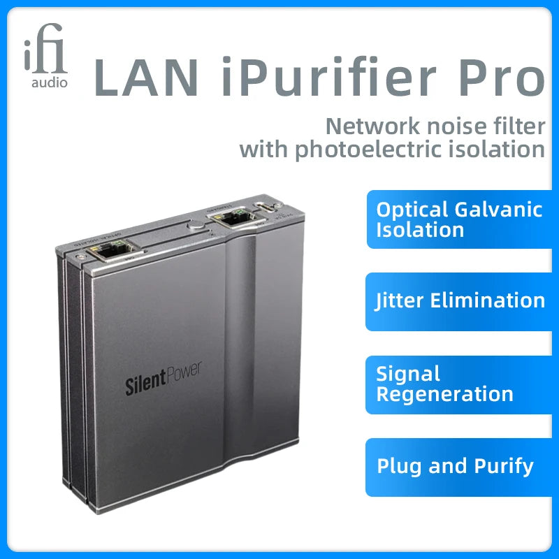 iFi LAN iPURIFIER PRO - Optical Ethernet Noise Filter