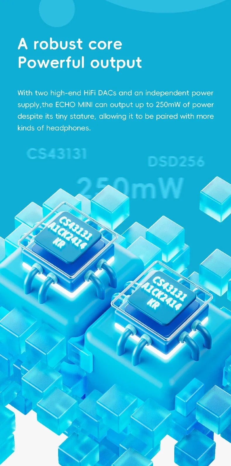 FiiO SnowSky Echo Mini HiFi Bluetooth MP3 Player - 15H Playback, 3.5mm & 4.4mm Headphone Outputs