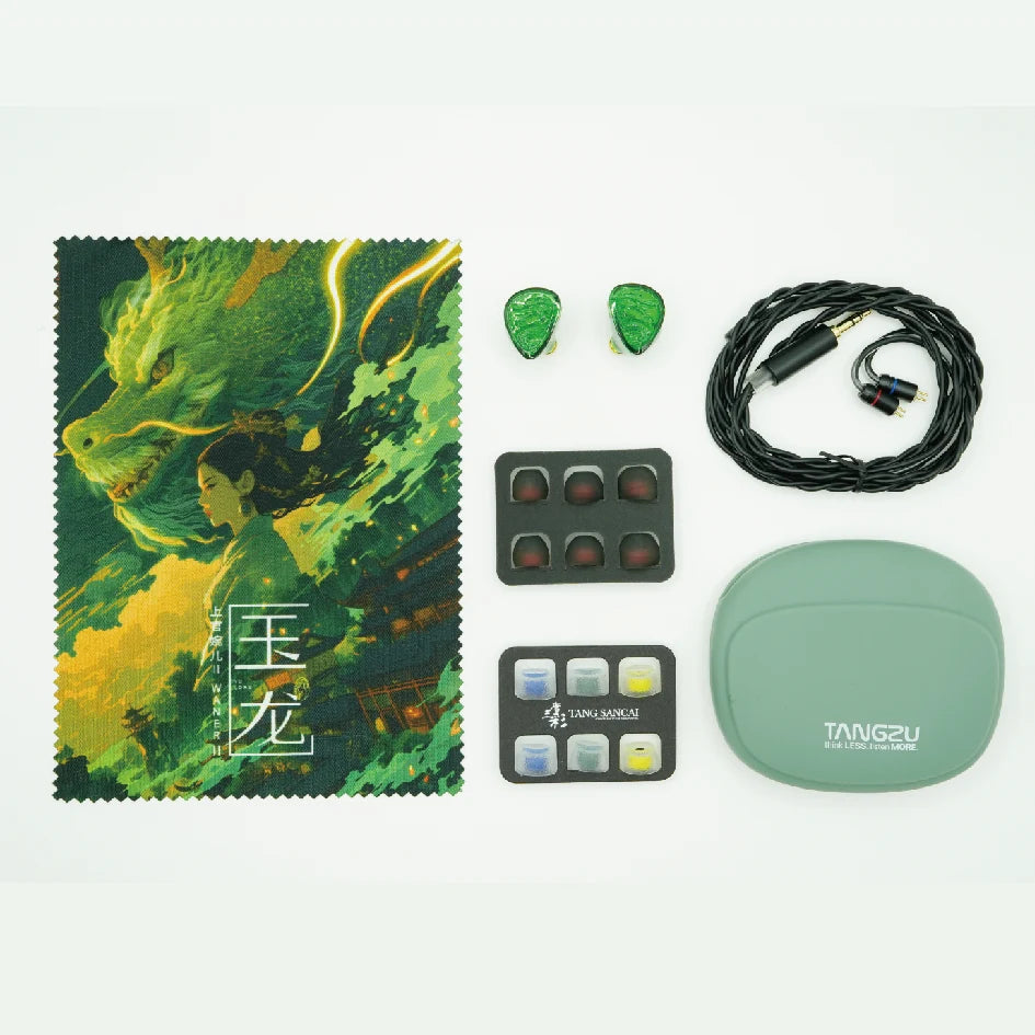 TANGZU Waner 2 Jade Dragon Edition IEM – 10mm PET Dynamic Driver In-Ear Earphones