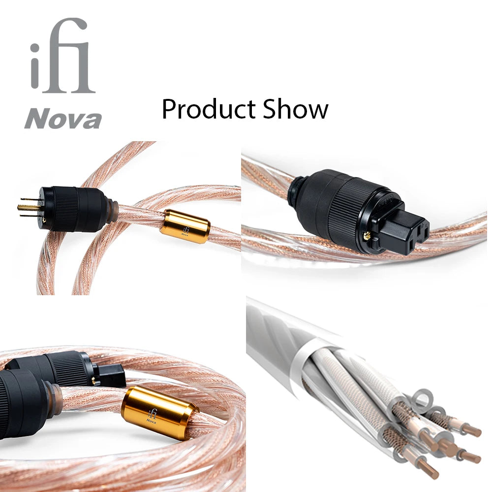 iFi Nova 1.8m HiFi Power Cable - Active Filtered Pure Copper