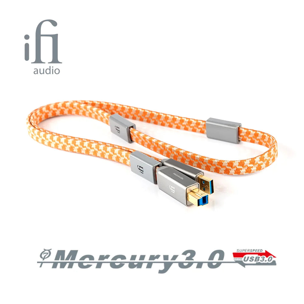 iFi Mercury 3.0 USB Audio Cable – HiFi Signal & Power Transmission, EMI/RFI Noise Shielding
