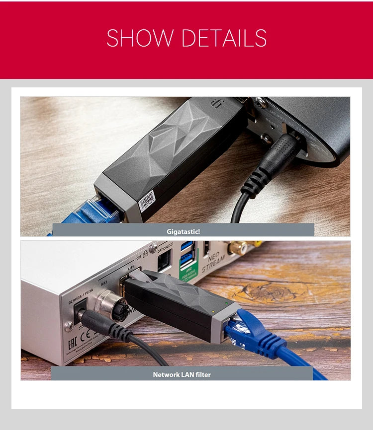 iFi LAN iSilencer Signal Balanced Power Purify Filter Actively Removes Background Noise Signal Jitter SuperSpeed Transmission