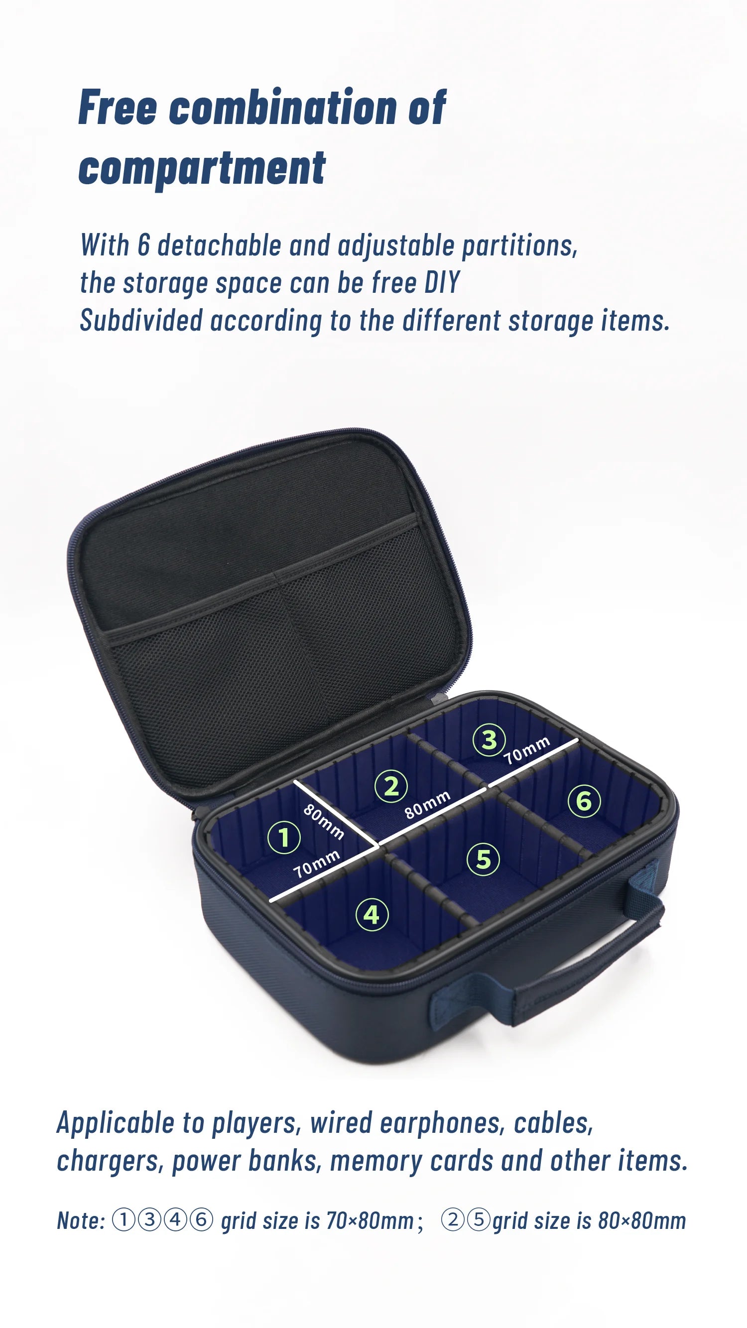 BQEYZ Large Capacity Earphone Storage Bag Portable Travel Case