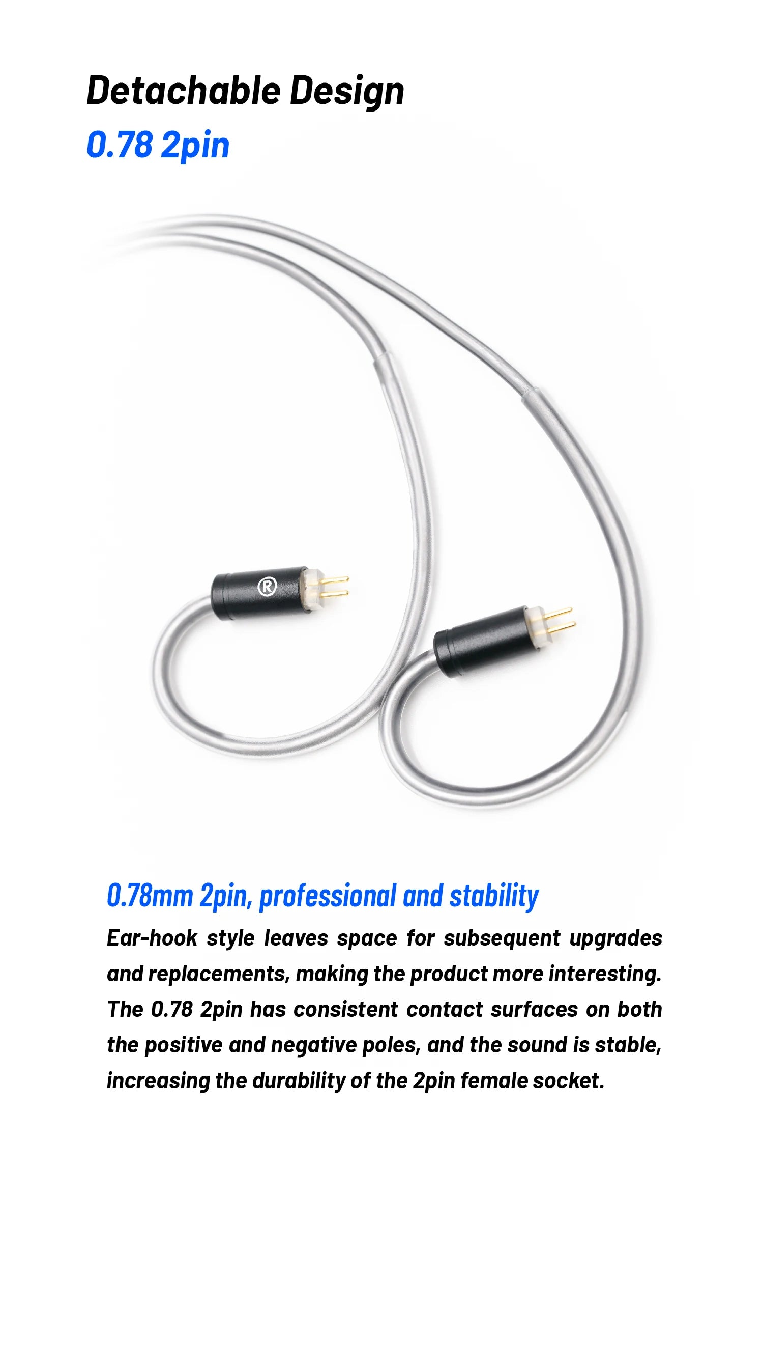 BQEYZ BQ10 12mm Dynamic Driver HiFi Wired IEM Gaming Earbuds 0.78mm Detachable Cable