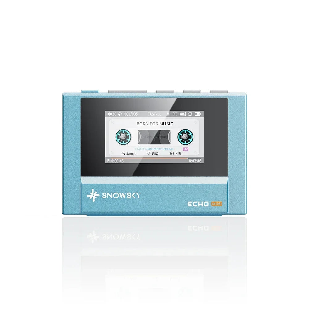 FiiO SnowSky Echo Mini HiFi Bluetooth MP3 Player - 15H Playback, 3.5mm & 4.4mm Headphone Outputs