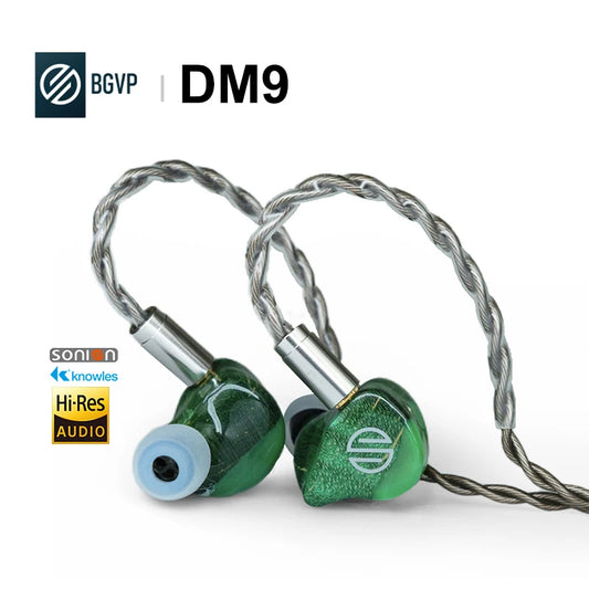 BGVP DM9 4EST+1DD+4BA 9Driver Hybrid In-Ear Earphone IEM