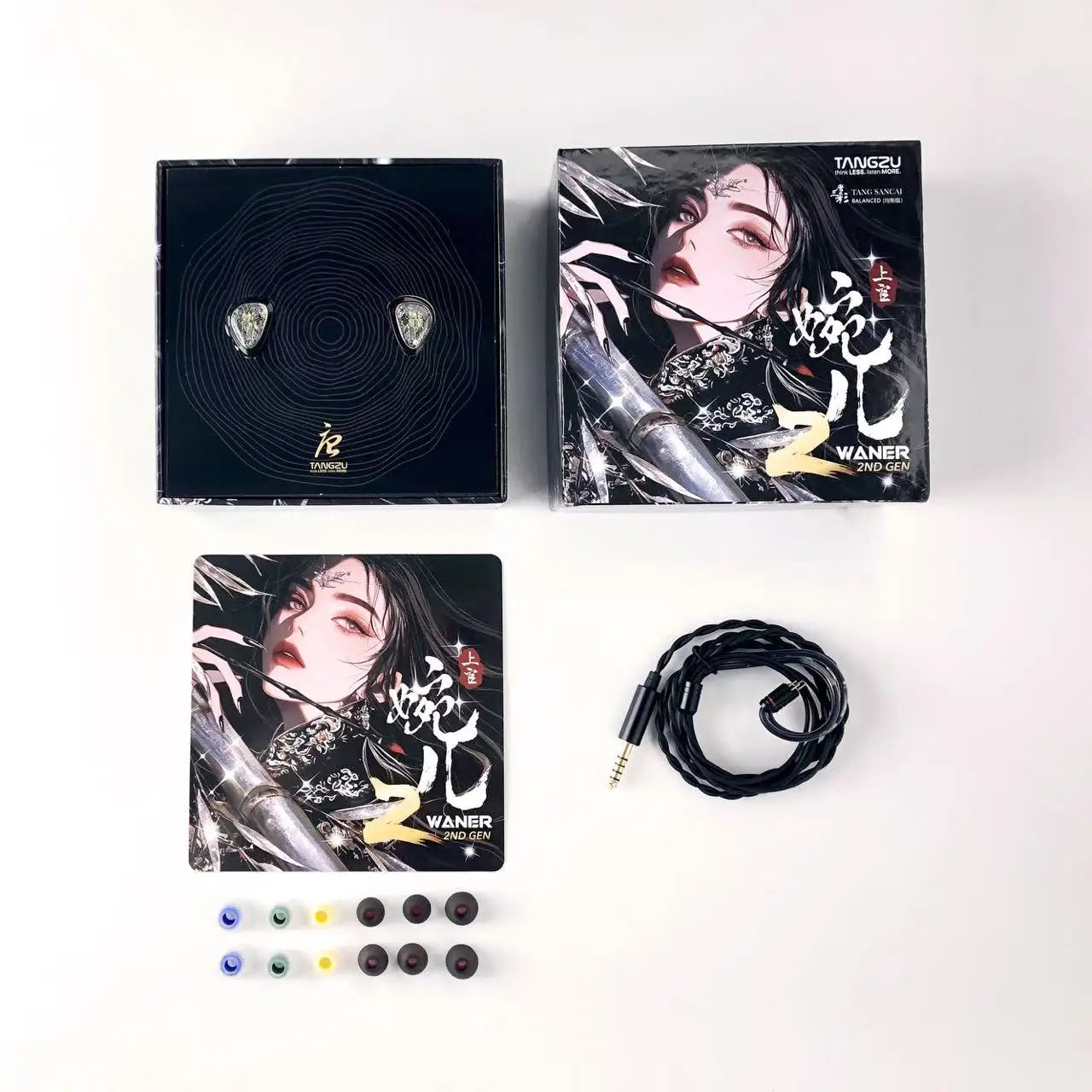 TANGZU WANER SG 2 Single Dynamic In-Ear Headphones ,10mm PET Driver, Detachable Cable, Hi-Fi Sound