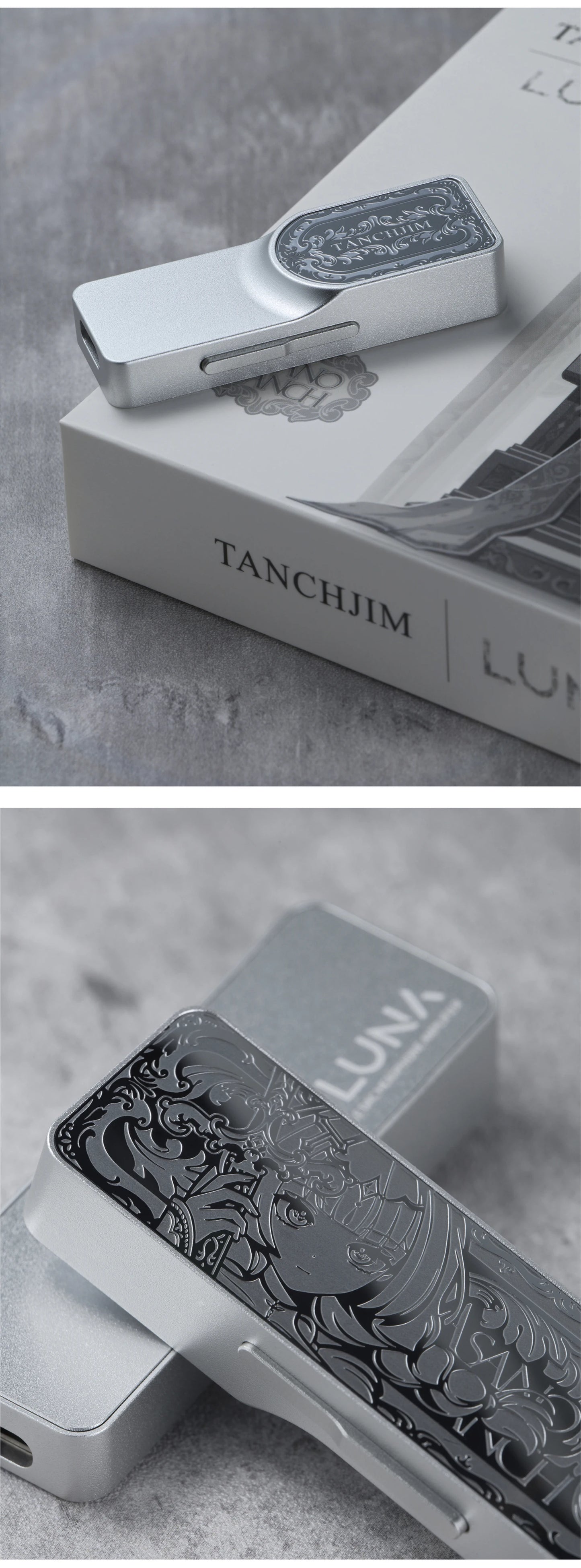 TANCHJIM LUNA Portable USB DAC Amp Headphone Amplifier dual CS43198