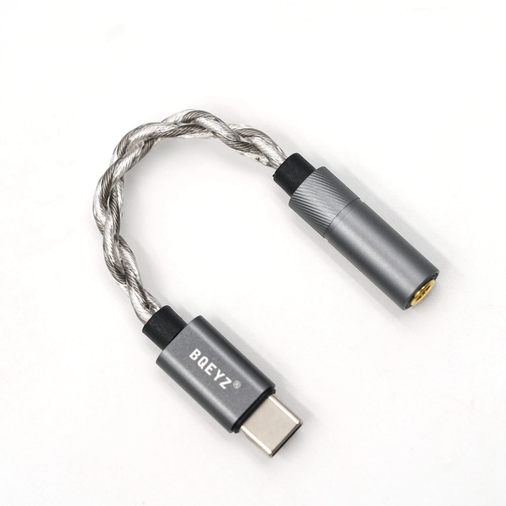 BQEYZ LIN Type-C to 3.5mm/4.4mm HiFi DAC Amp Adapter 32bit 384kHz CX31993