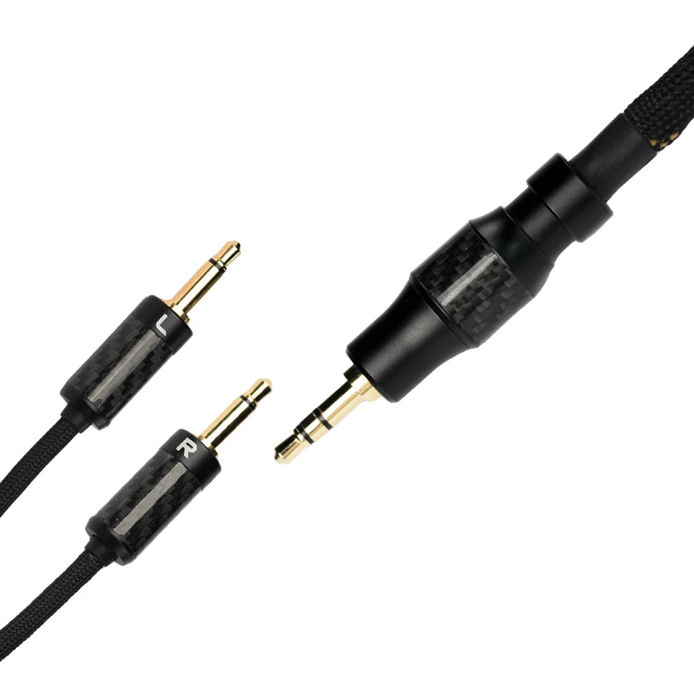 FiiO LL-RC 2025 Headphone Cable with Furukawa Monocrystalline Copper - 4.4mm Male to Dual 3.5mm Male - 1.5M