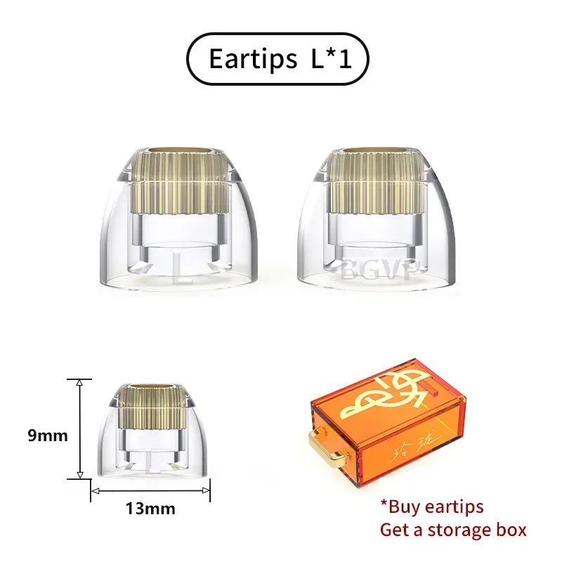 BGVP Exquisite Silicone Earphone Eartips - Oxygen-Free Copper Liquid, Skin-Friendly Headphone Accessories