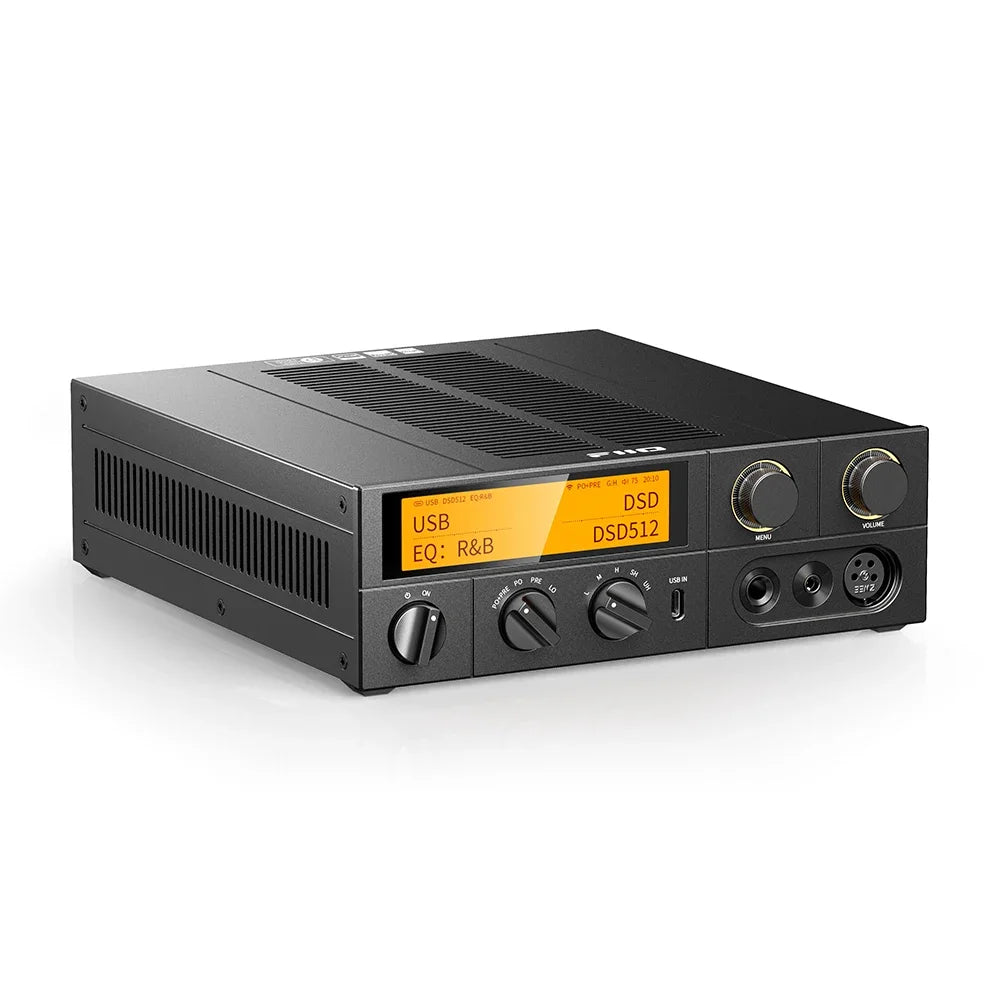 FiiO K17 Desktop DAC AMP Headphone Amplifier - Hi-Res Audio, Dual AK4499EX, MQA, DSD512, PCM768, 31-Band PEQ with Remote Control