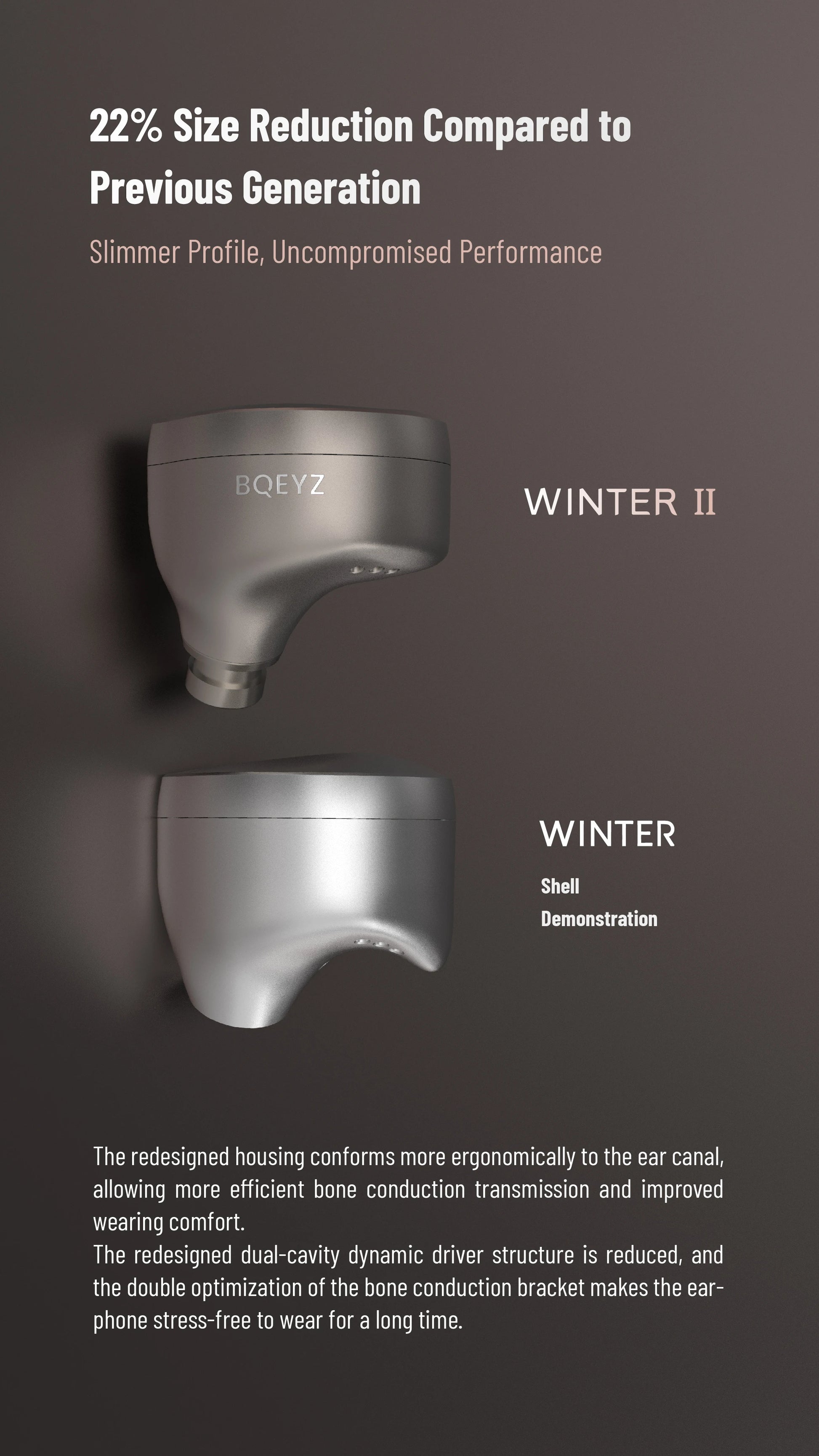 BQEYZ Winter 2 IEM HiFi Wired Earphones - Gaming Earbuds with 3.5mm/4.4mm Copper Cable