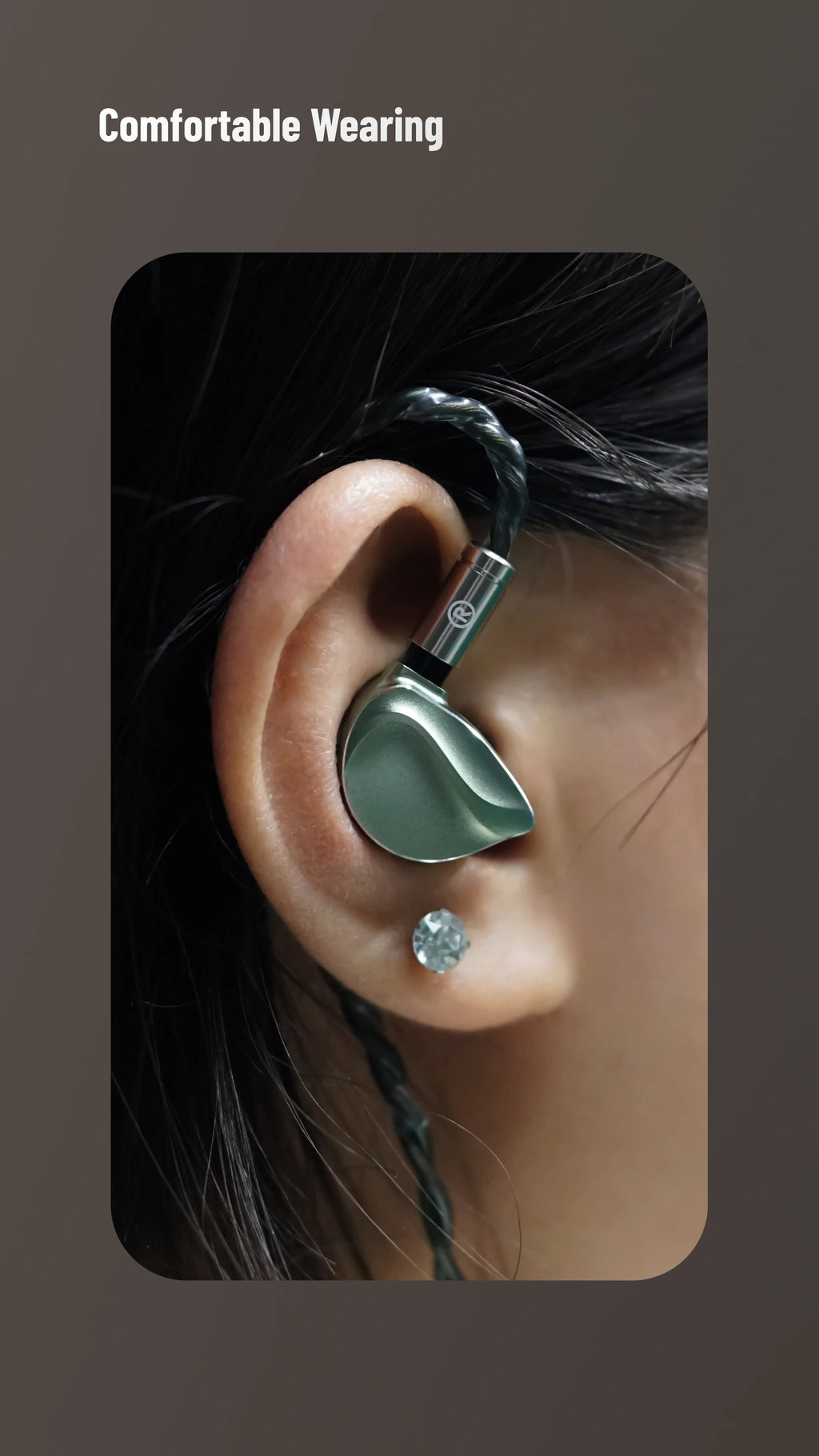 BQEYZ Winter 2 IEM HiFi Wired Earphones - Gaming Earbuds with 3.5mm/4.4mm Copper Cable