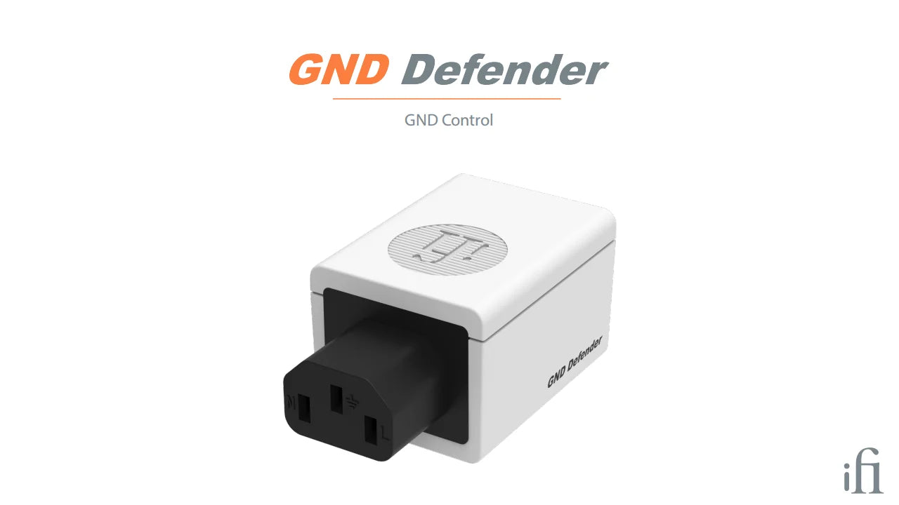 iFi GND Defender Intelligent Grounding Controller – Ground Loop Noise Reduction & EMI Shielding Power Plug