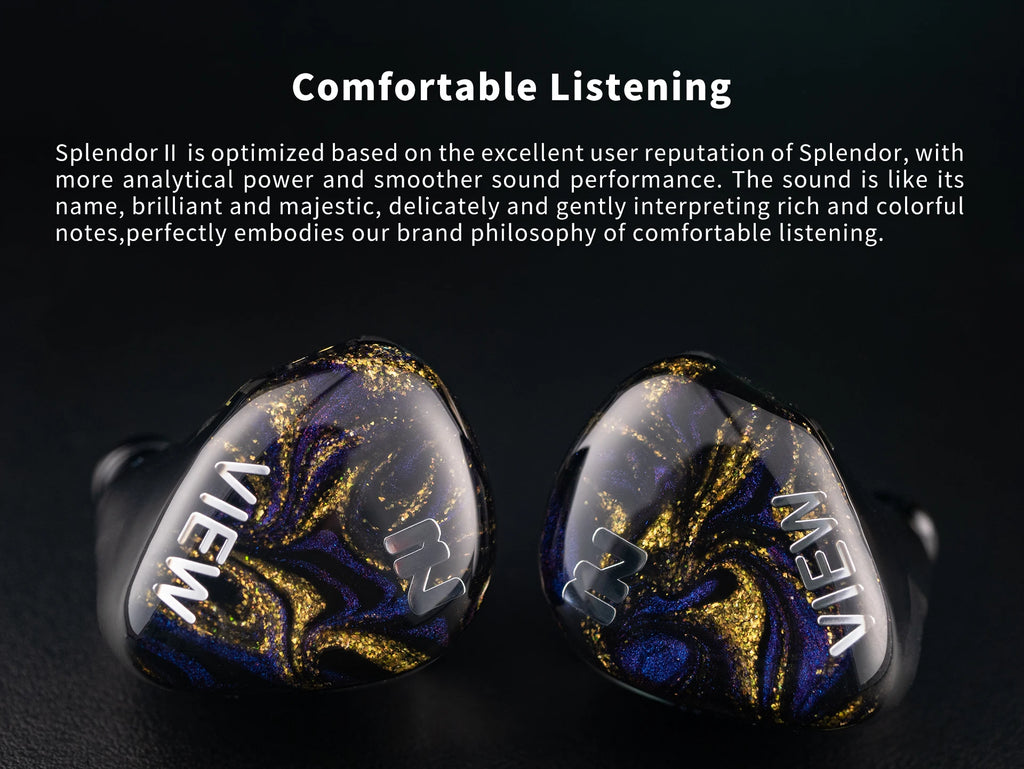 INTUAURA Splendor II IEM – 1DD HiFi In-Ear Monitor with Copper Cable