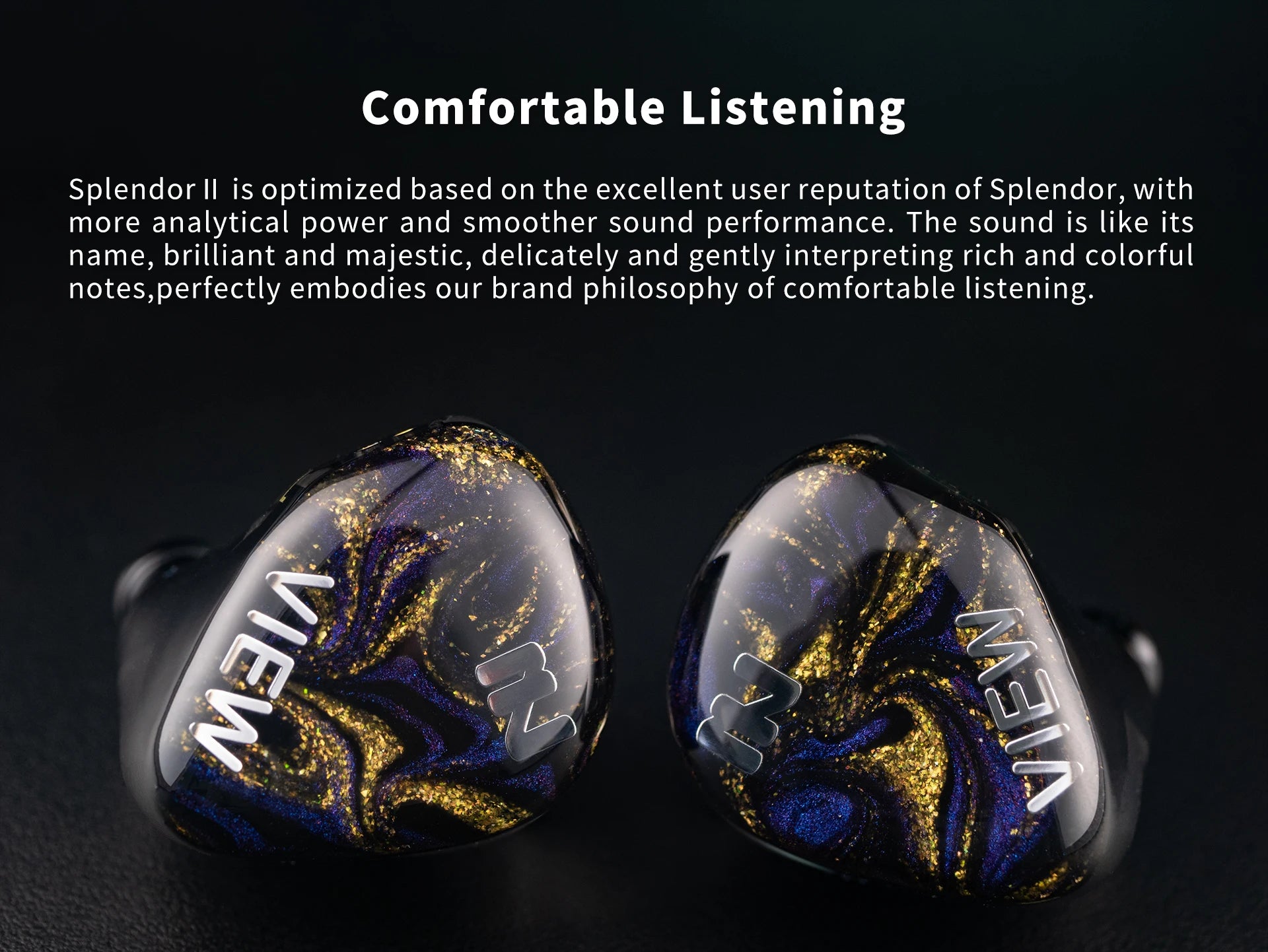 INTUAURA Splendor II IEM – 1DD HiFi In-Ear Monitor with Copper Cable
