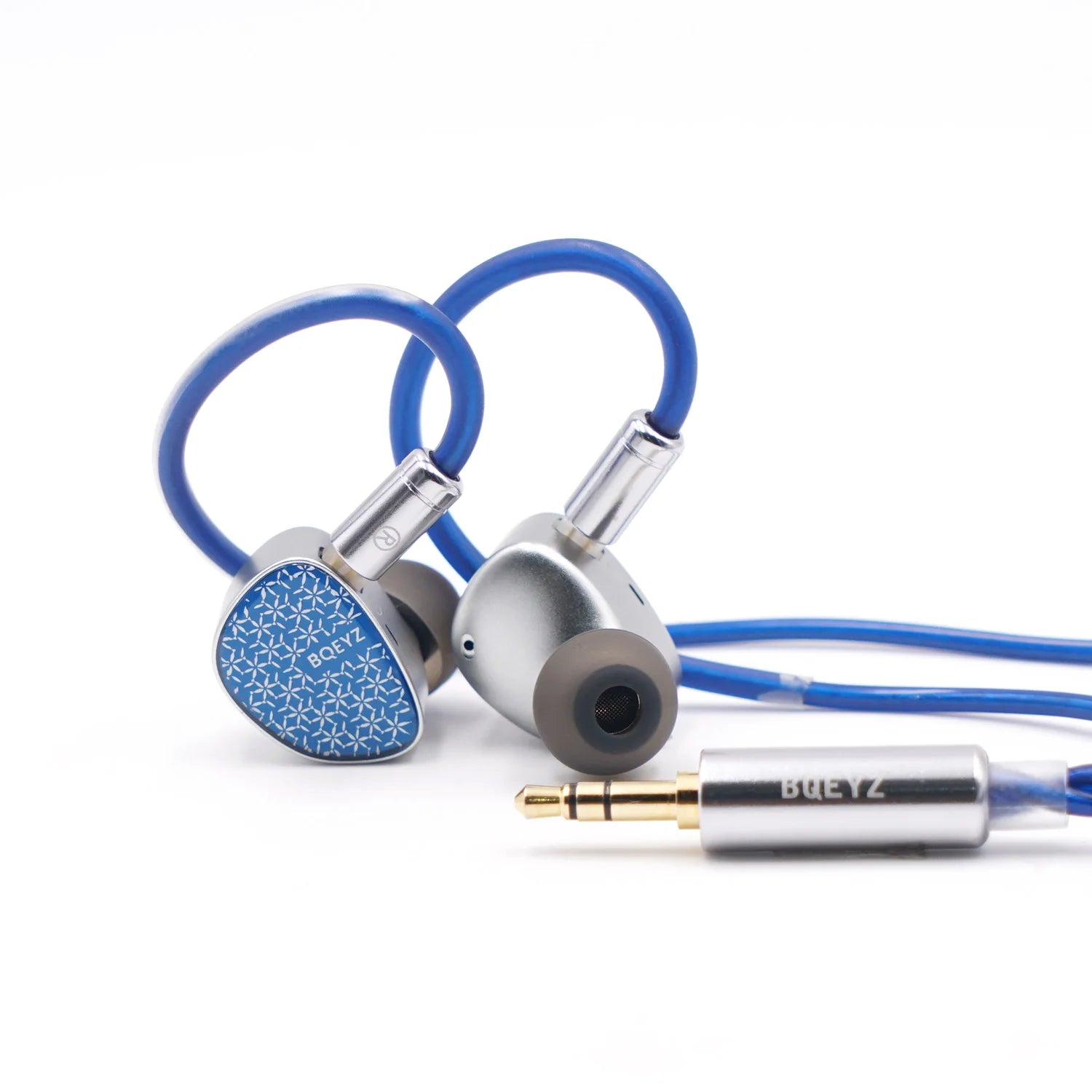 BQEYZ Frost Weather Series HiFi IEM Micro Planar + Dynamic Drivers, Silver-Plated Cable, Glass Faceplate