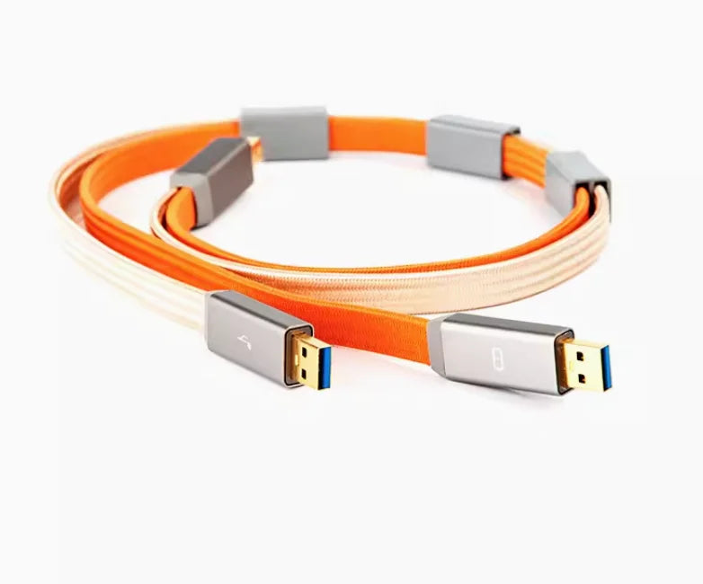 iFi Gemini 3.0 USB Audio Cable – Dual-Head Design, EMI/RFI Shielding, High-Speed Signal & Power Transmission