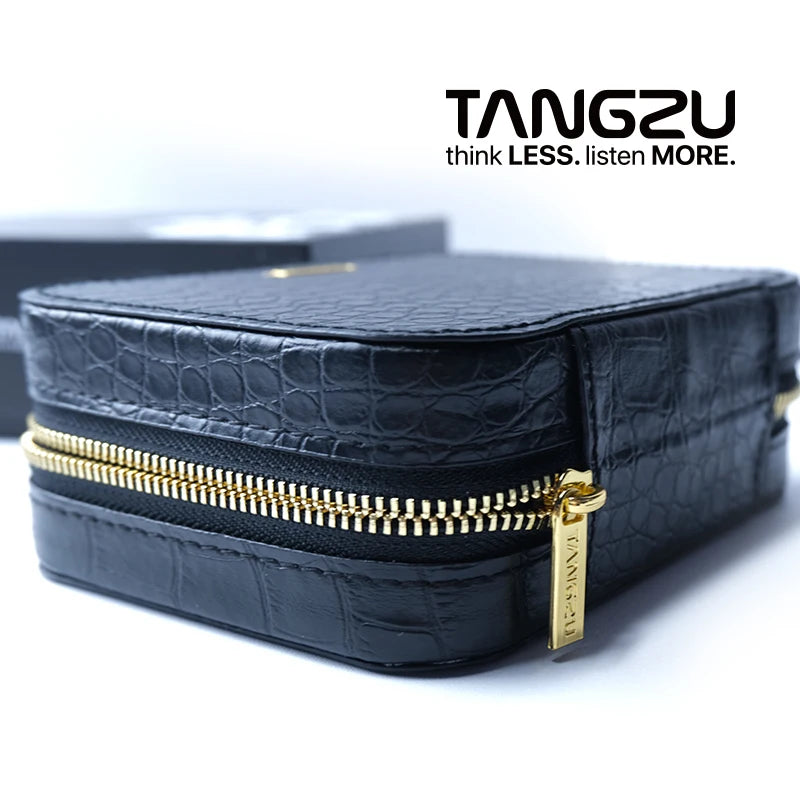 TANGZU Black Earphone Bag MAX HIFI Carrying Case Storage Accessories for IEMs Audio Adapters Eartips and Cables Nezha Bajie