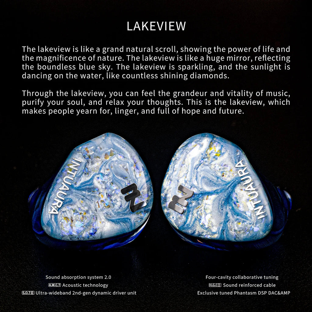 INTUAURA Lakeview IEMs – HiFi Dynamic Driver Earphones for Audiophiles