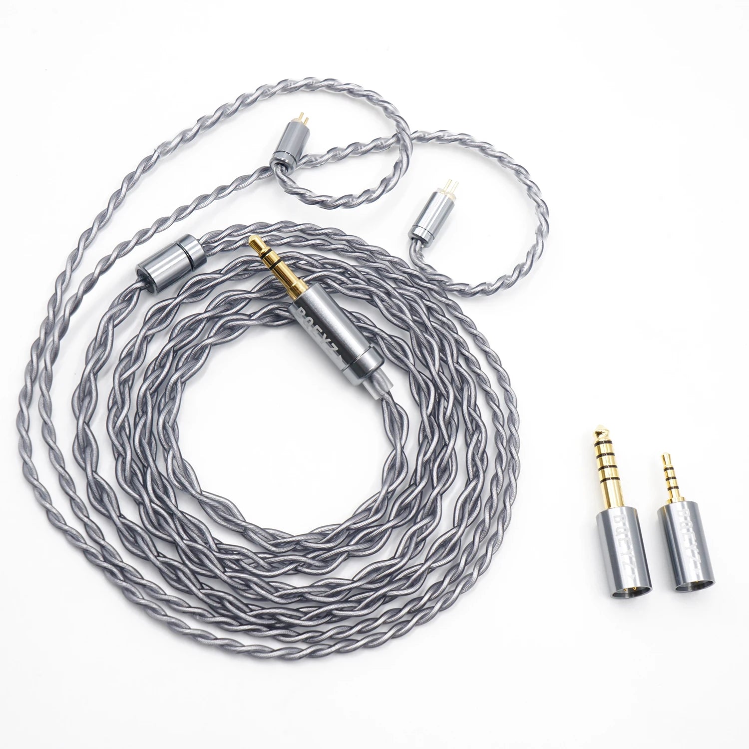 BQEYZ Winter Rime 0.78mm 2-Pin Silver-Plated Copper Detachable IEM Cable