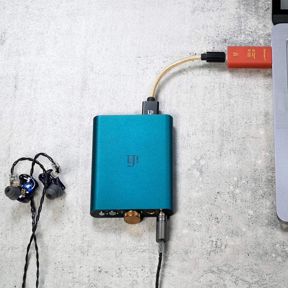 iFi iDefender+ USB Power Isolator – Ground Loop Noise Reduction, HiFi Audio, High-Speed USB 3.0