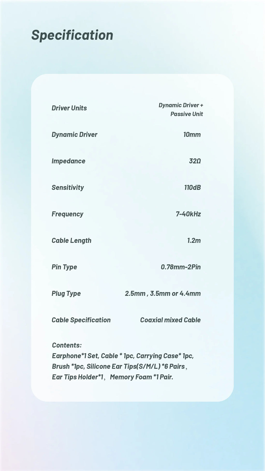 BQEYZ Weather Series Cloud Wired Earbuds HiFi Earphone IEM 10mm Dynamic Driver 6.8mm Passive Driver High Resolution