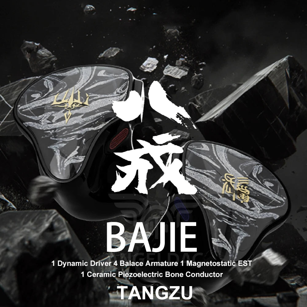 TANGZU BAJIE Flagship 1DD + 4BA +1EST +CPBC In-ear Monitor Earphone HiFi IEM