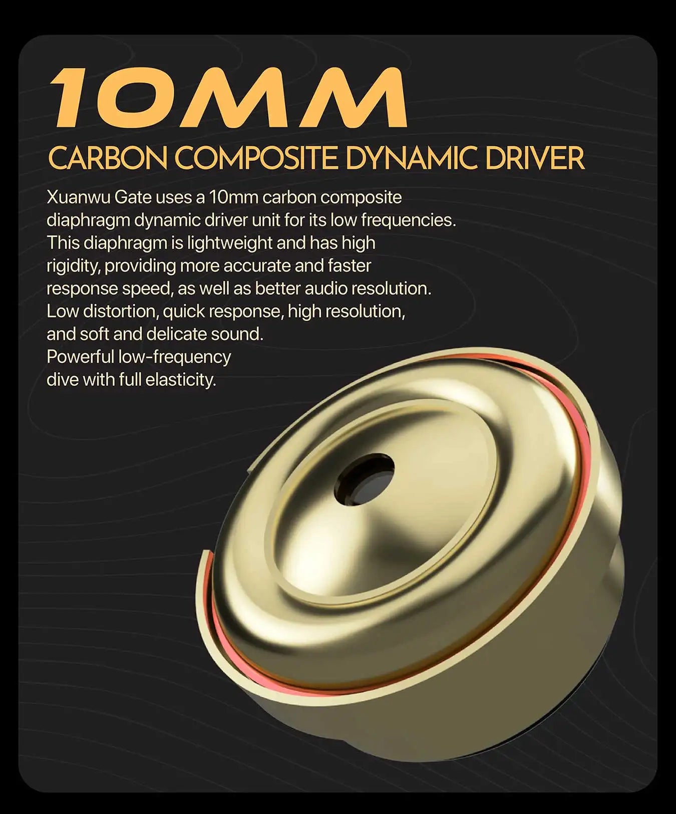 TANGZU XuanWu Gate IEM – 1DD+4BA+2EST Hybrid HiFi Earphones