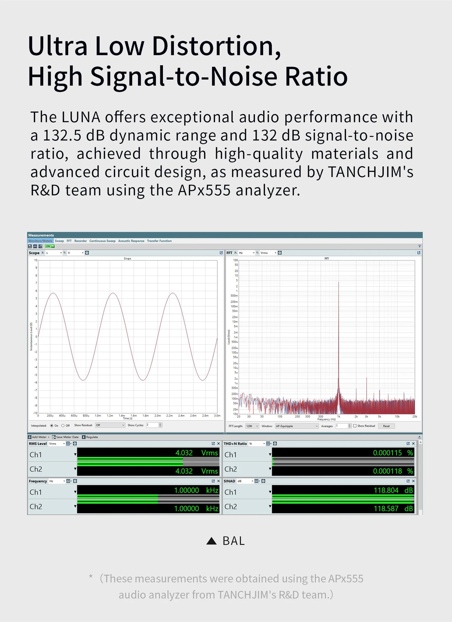 TANCHJIM LUNA Portable USB DAC Amp Headphone Amplifier dual CS43198