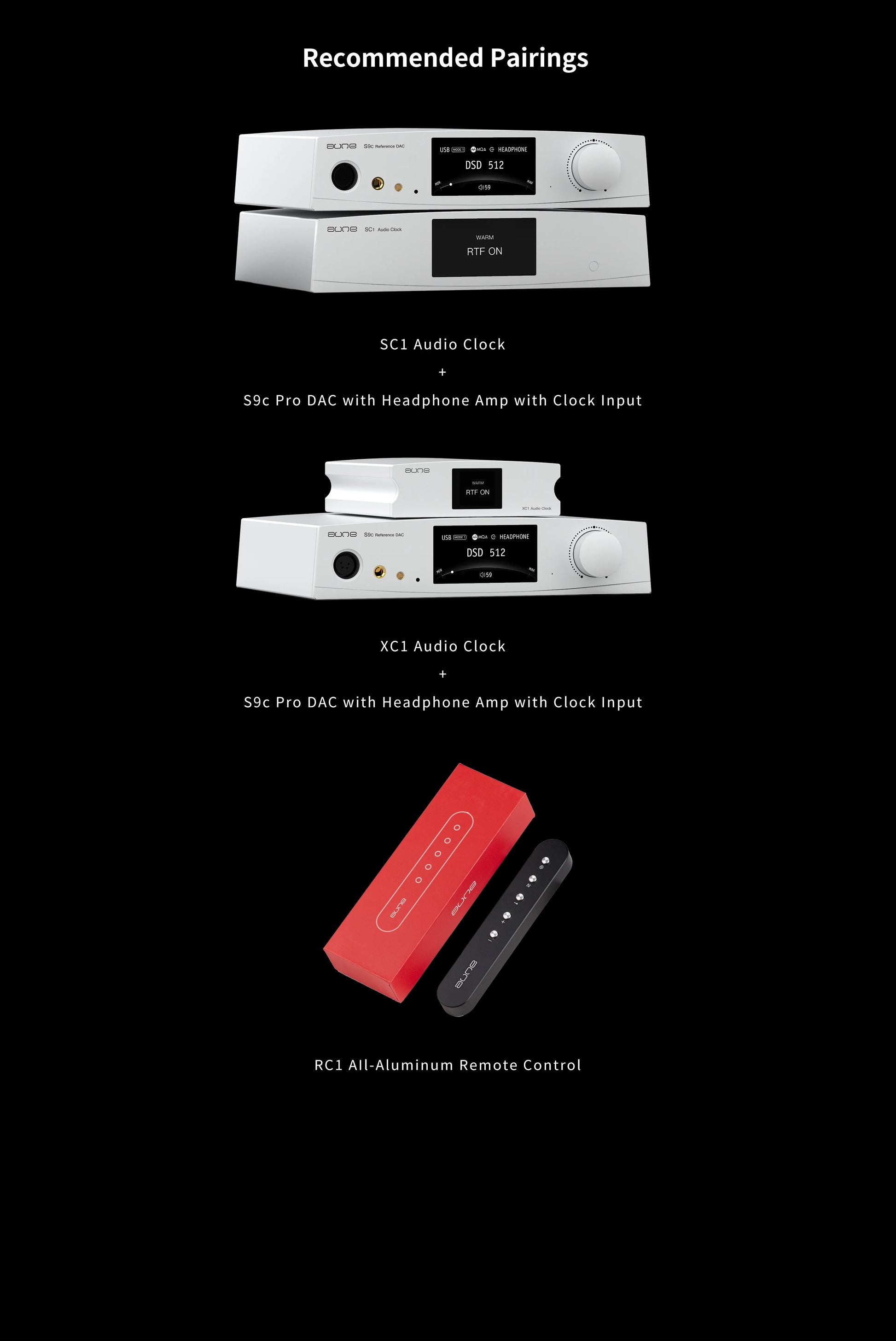 AUNE S9C PRO DAC Headphone Amplifier | ES9068AS Desktop HiFi