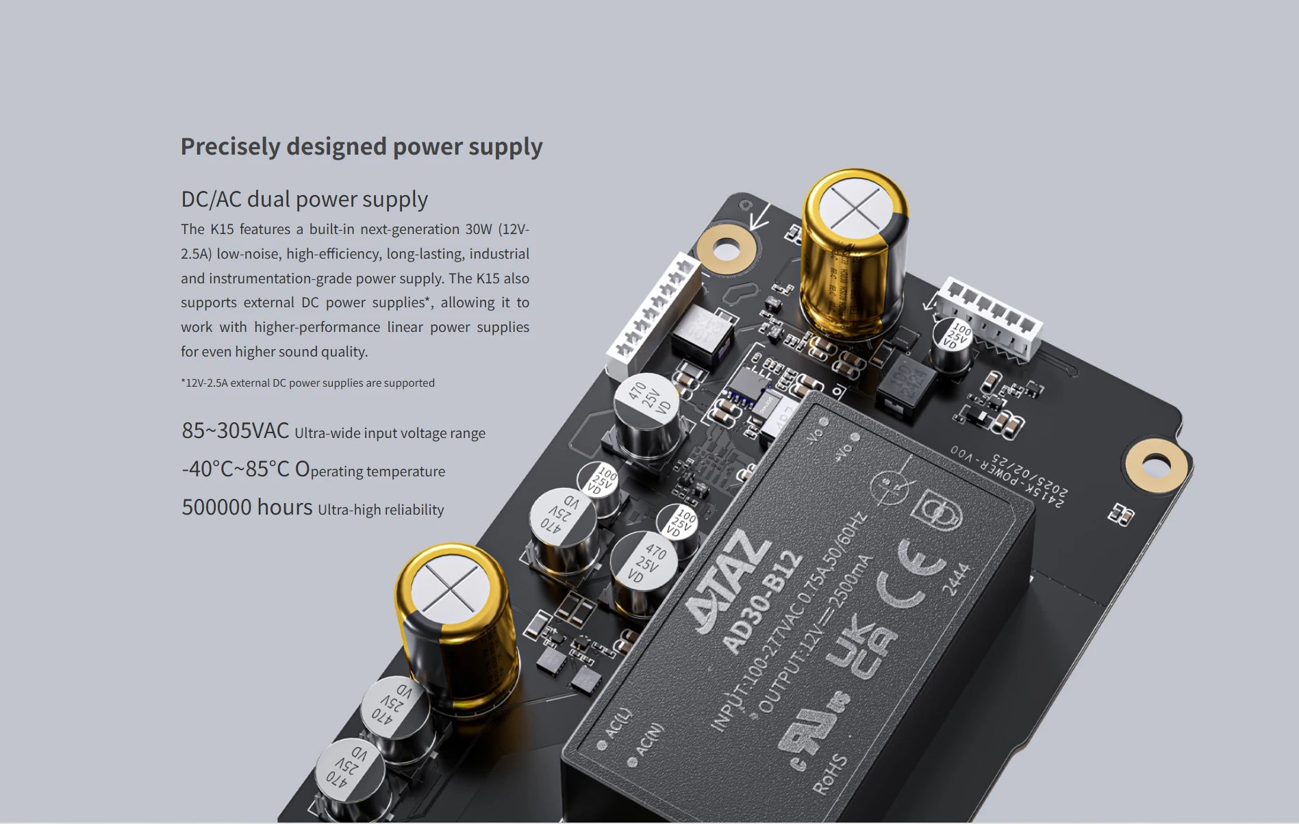 FiiO K15 Desktop DAC AMP Headphone Amplifier Full MQA PEQ Hi-Res Audio dual AK4497S chips DSD512 PCM768 Bluetooth LDAC