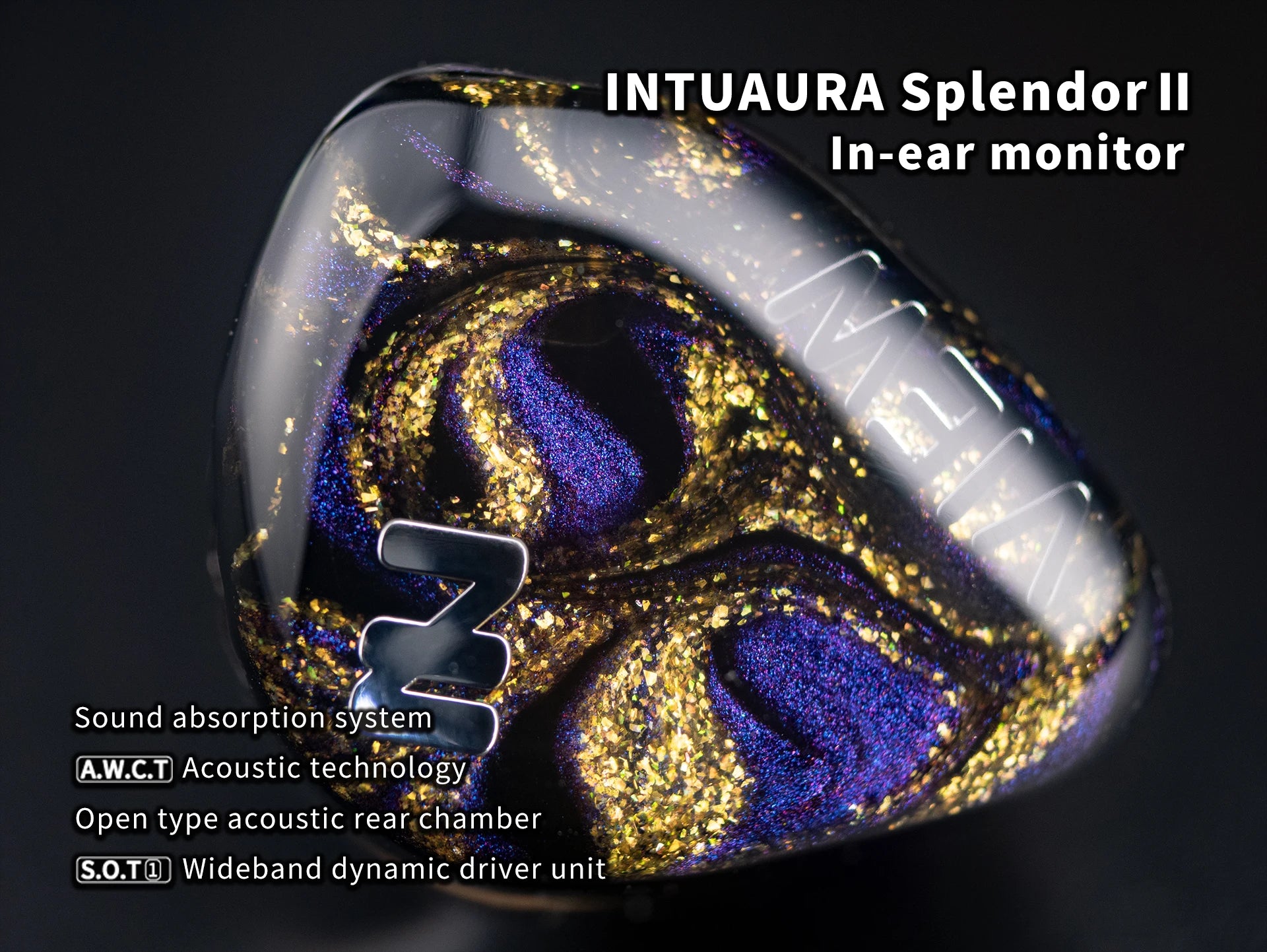 INTUAURA Splendor II IEM – 1DD HiFi In-Ear Monitor with Copper Cable