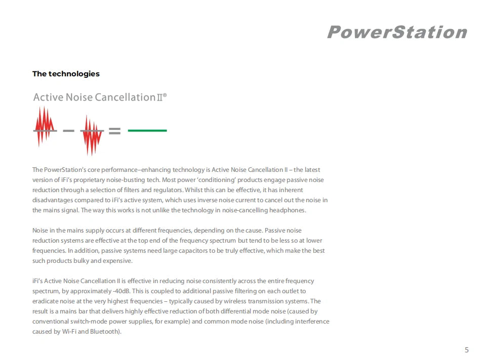 iFi Power Station Purified Power Strip – Intelligent Surge Protection, Isolated Noise Reduction, HiFi Power Management