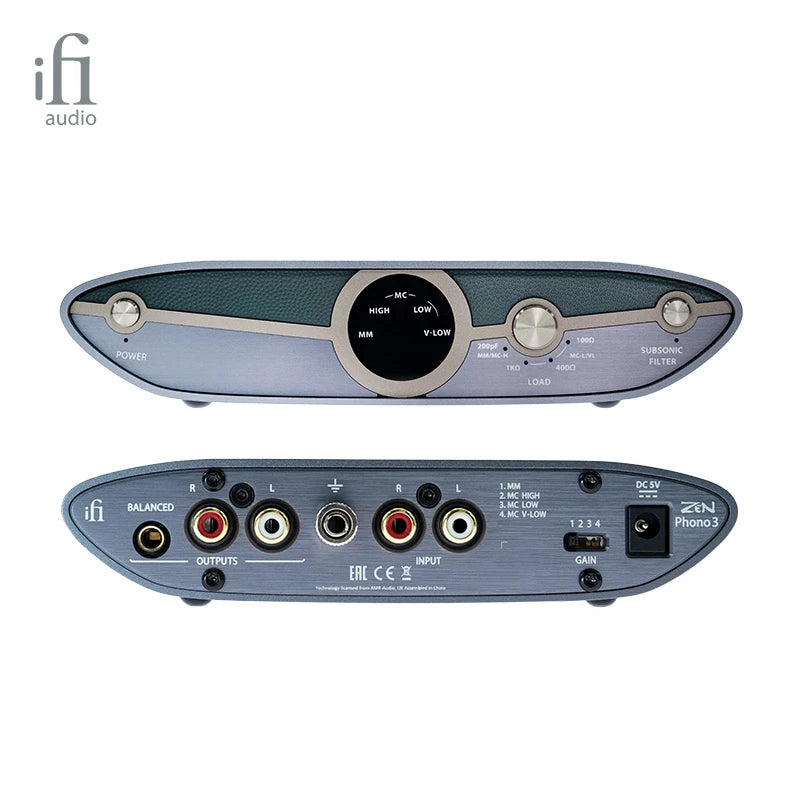 iFi ZEN Phono 3 Balanced MM/MC Phono Preamp – Smart Low-Frequency Filter, Vinyl Phono Stage