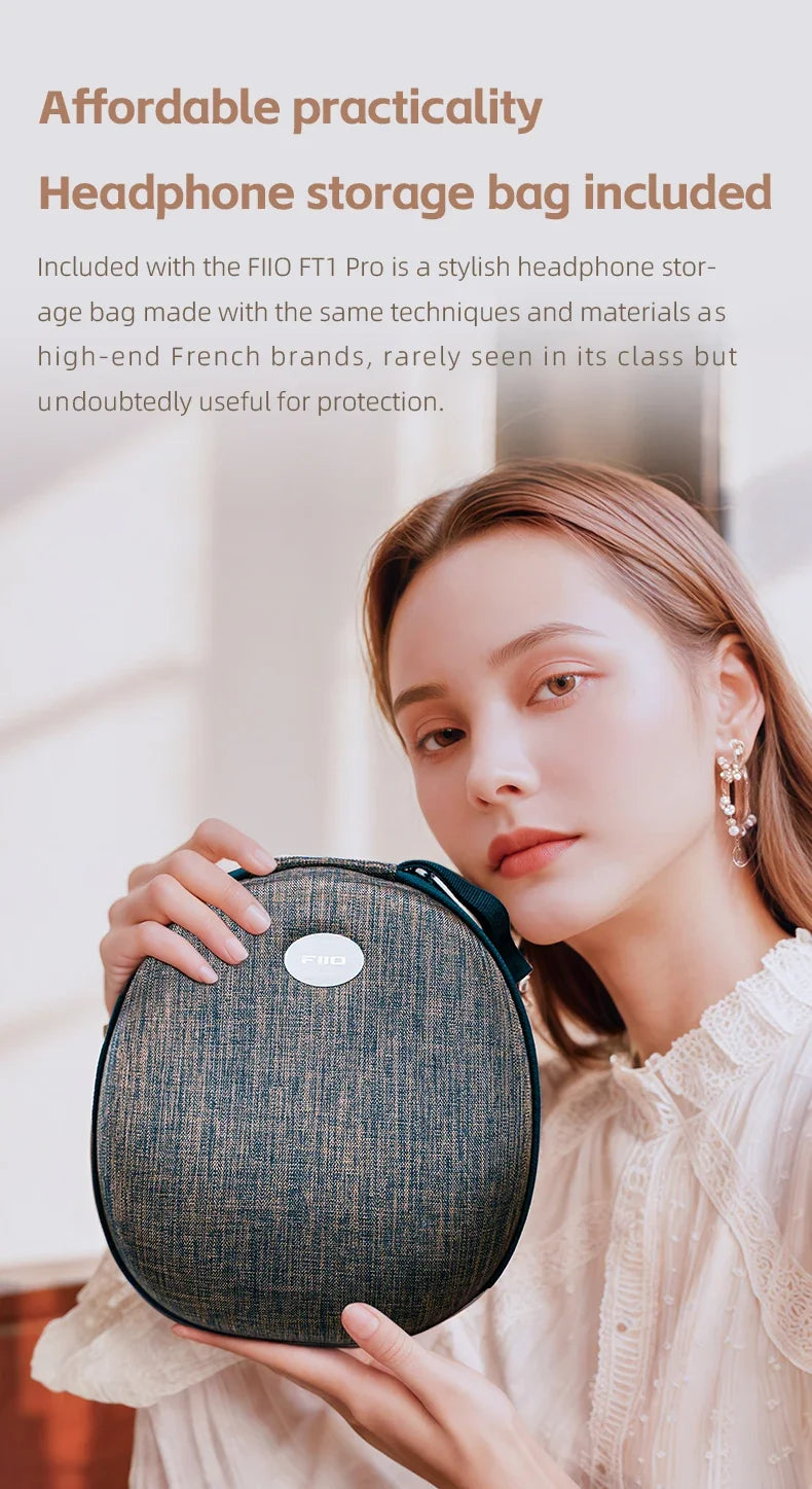 FiiO FT1 Pro Open-Back Planar Magnetic Hi-Fi Headphones - Wired, High Sensitivity for Home, Studio & Recording