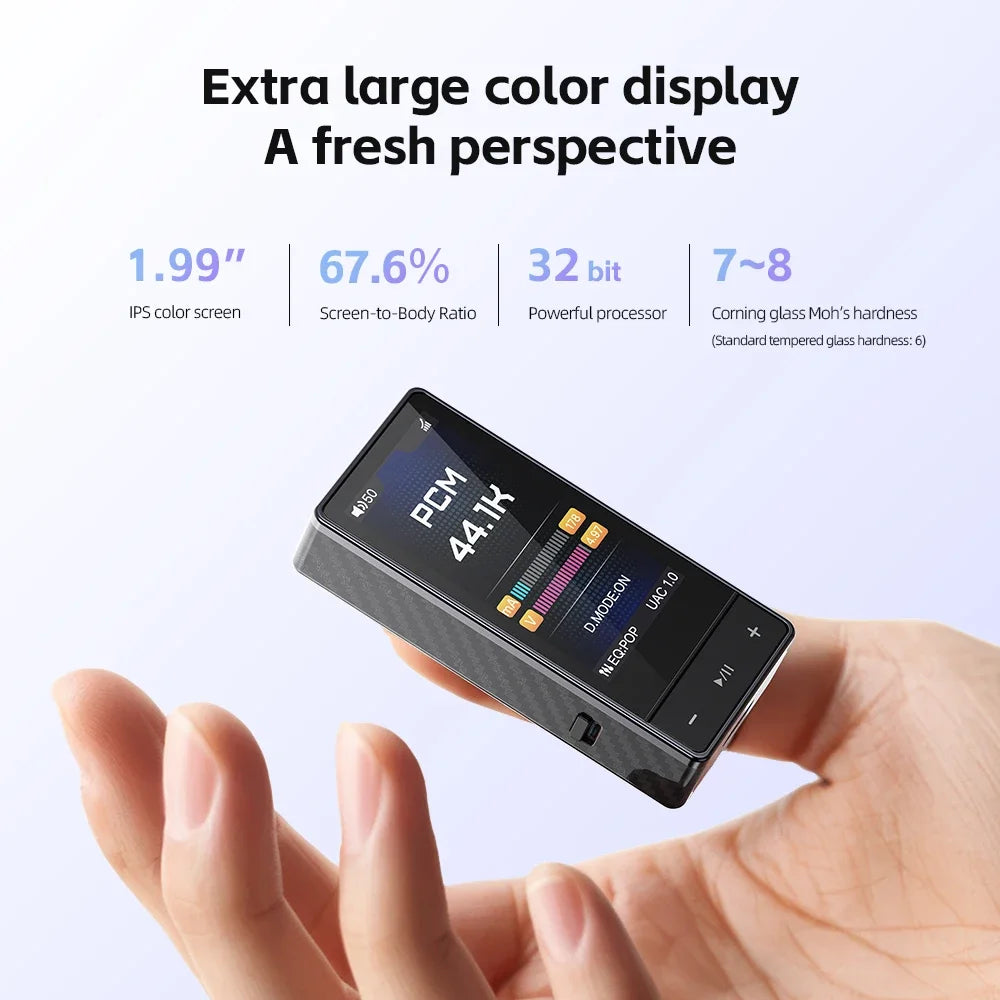 FiiO QX13 Portable DAC AMP Headphone Amplifier - ES9027PRO 8-Ch DAC, 900mW Power, XMOS 16-Core, 10-Band EQ, Carbon Fiber Body (Black)