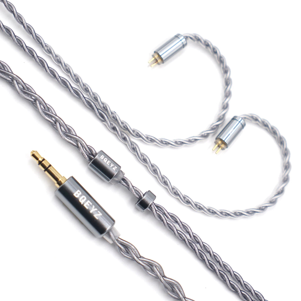 BQEYZ Winter Rime 0.78mm 2-Pin Silver-Plated Copper Detachable IEM Cable