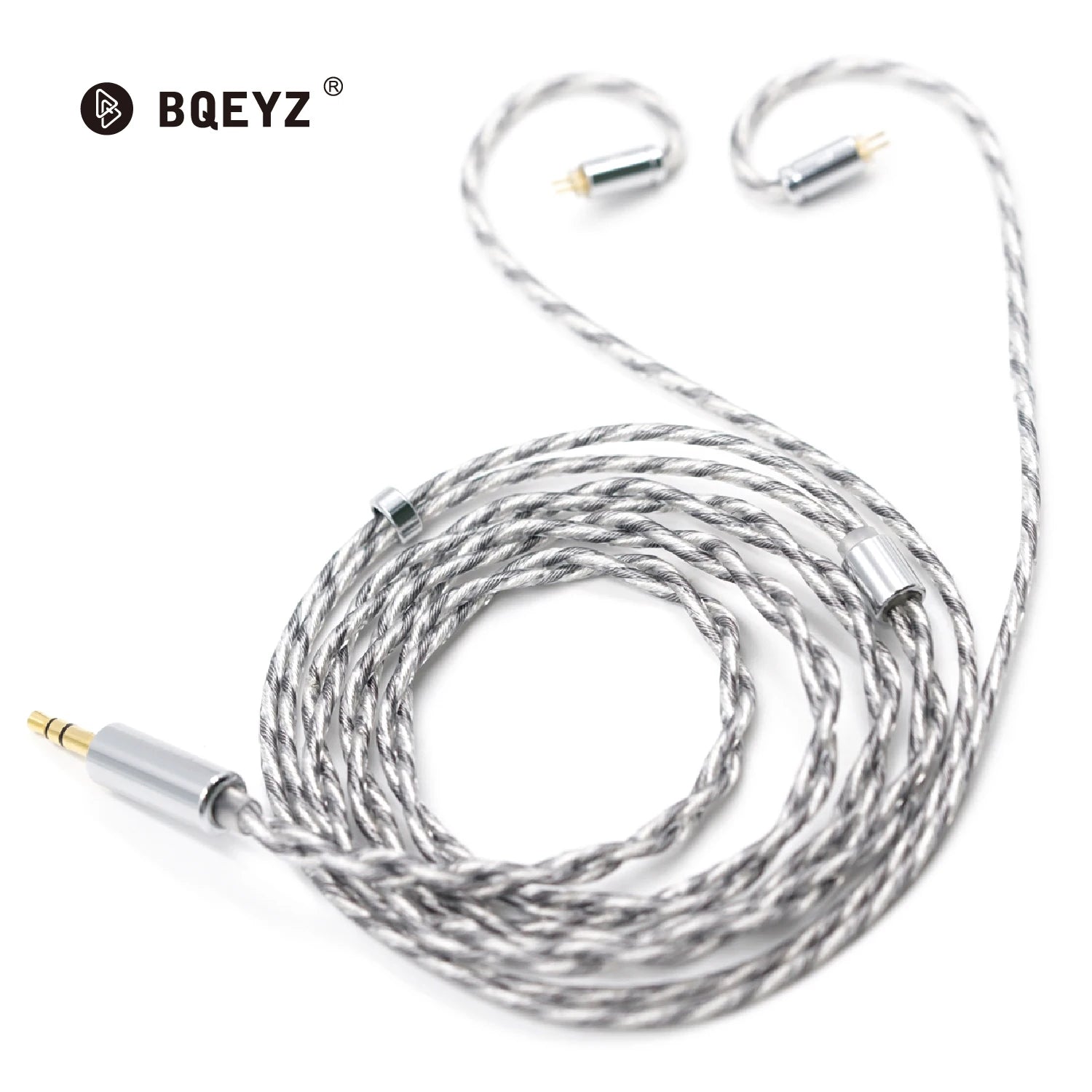 BQEYZ Wind Silver-Plated Single Crystal Copper IEM Upgrade Cable