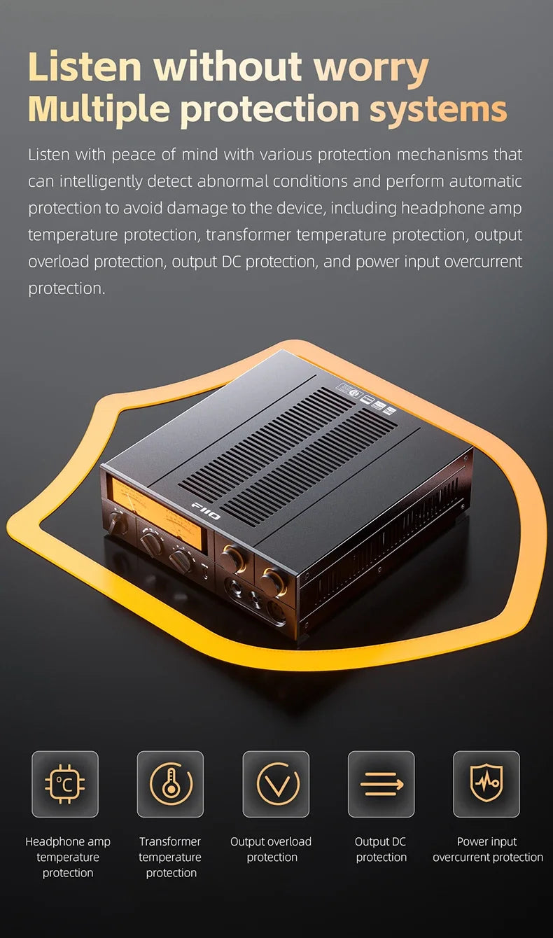 FiiO K17 Desktop DAC AMP Headphone Amplifier - Hi-Res Audio, Dual AK4499EX, MQA, DSD512, PCM768, 31-Band PEQ with Remote Control