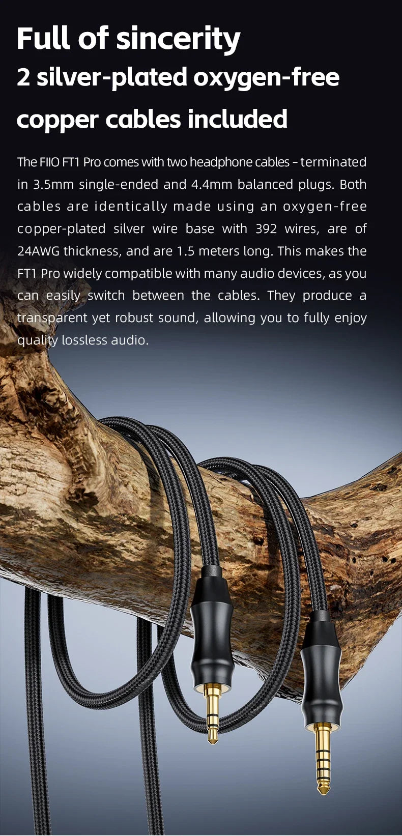 FiiO FT1 Pro Open-Back Planar Magnetic Hi-Fi Headphones - Wired, High Sensitivity for Home, Studio & Recording