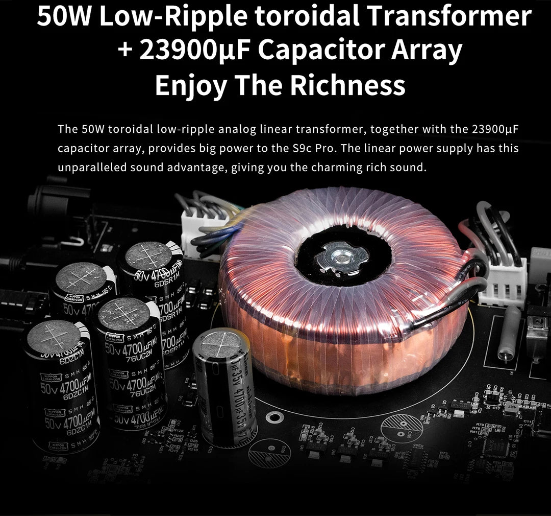 AUNE S9C PRO DAC Headphone Amplifier | ES9068AS Desktop HiFi