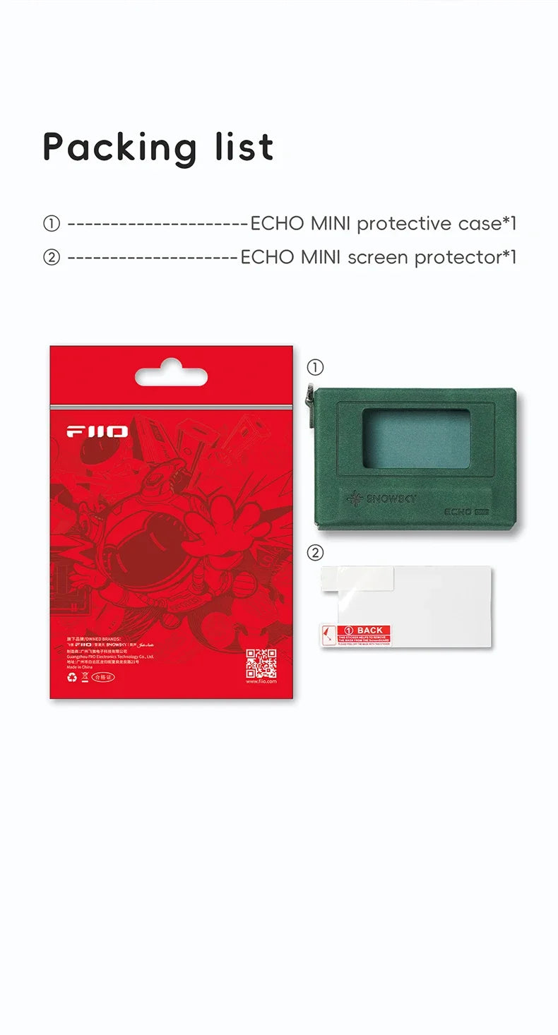 FiiO SnowSky SK-Echo Mini Leather Case - Protective Cover for Echo Mini Music Player