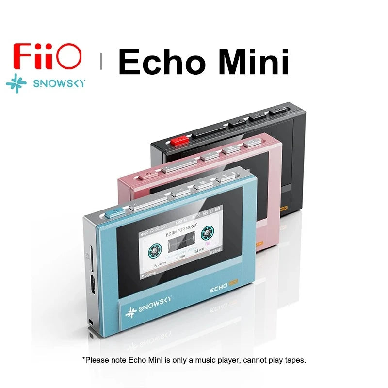 FiiO SnowSky Echo Mini HiFi Bluetooth MP3 Player - 15H Playback, 3.5mm & 4.4mm Headphone Outputs