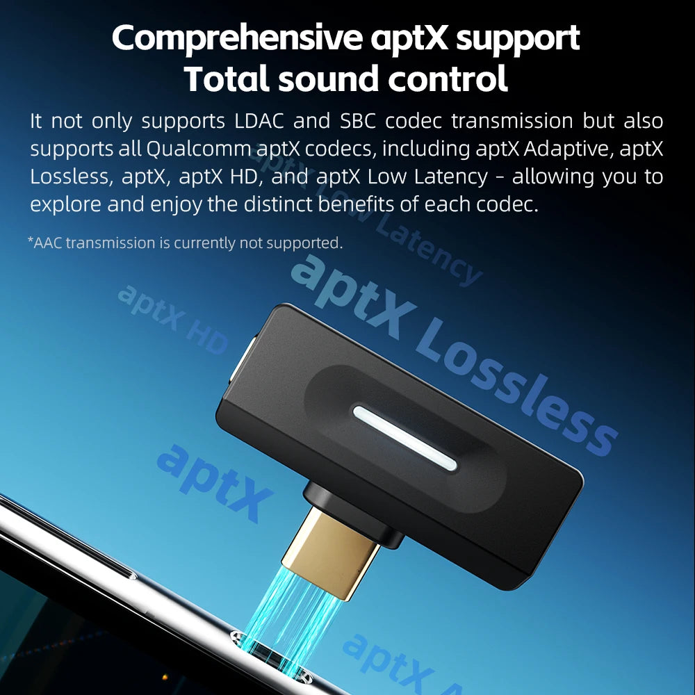 FiiO Air Link Bluetooth Transmitter – LDAC, aptX Adaptive, Type-C, BT 6.0